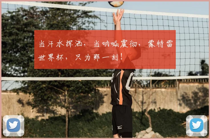 当汗水挥洒,当呐喊震彻,蒙特雷世界杯,只为那一刻!