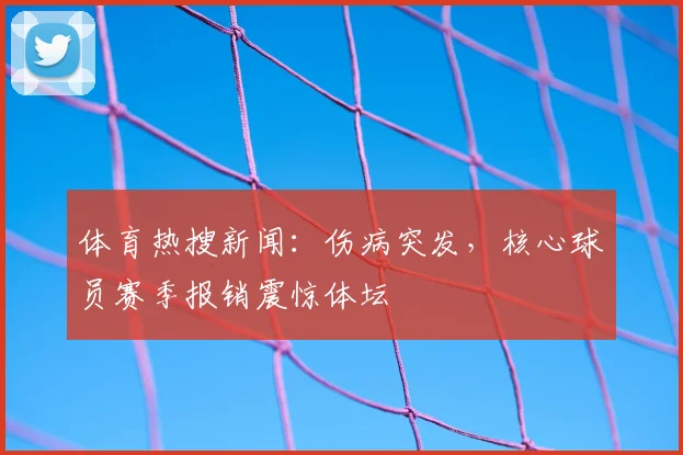体育热搜新闻：伤病突发，核心球员赛季报销震惊体坛